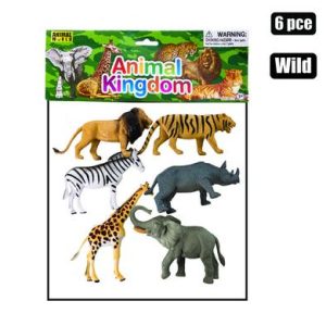 ANIMALS WILD 6pc 11-18cm