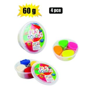 EDU PLAY DOUGH 60g 4PC TUB