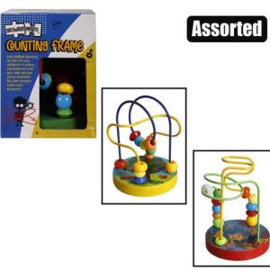 EDU WOOD COUNTING FRAME 9x10cm