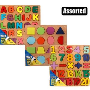 EDU WOOD BLOCK PUZZLES 20x20cm
