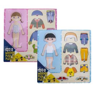 EDU PUSH-IN WOODEN BOARD DRESS UP