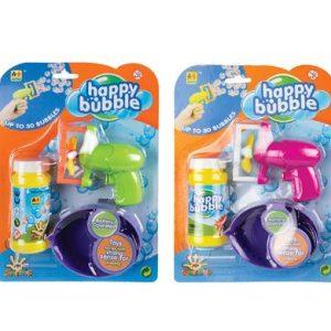 BUBBLE B/O GUN PL+BUBBLES+DIP CUP