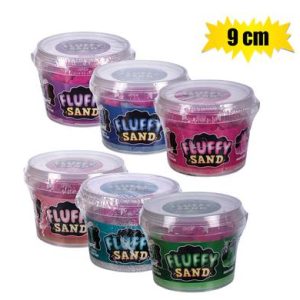 NOVELTY PLAY SAND TUB 9cm ASSTD