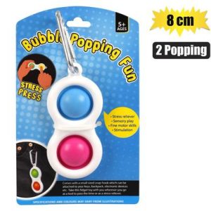 NOVELTY SENSORY BUBBLE 2 POPPING FUN 8cm