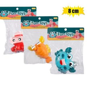 NOVELTY PRESS RELEASE ANIMALS 8cm ASSTD