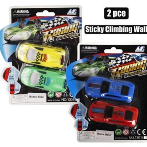 NOVELTY STICKY WALL CLIMBING CARS 2pc