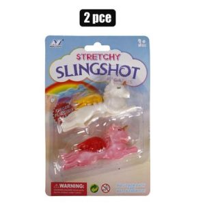 NOVELTY SLINGSHOT UNICORN 2pc