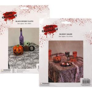 NOVELTY HALLOWEEN SPOOKY CLOTH ASSTD