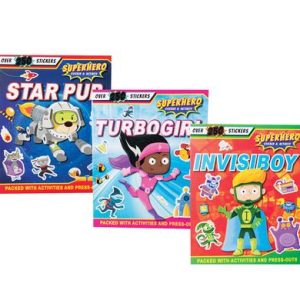 BOOK ACTIVITY SUPERHEROES ASSTD