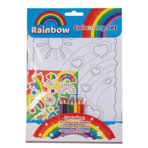 BOOK RAINBOW COLOURING SET