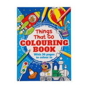 BOOK COLOURING THINGS THAT GO
