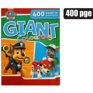 BOOK COLOURING GIANT PAW PATROL 400P