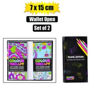 BOOK COLOURING THERAPY 7x15cm WALLET