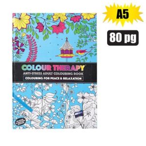 BOOK COLOURING THERAPY A5 80 PAGE