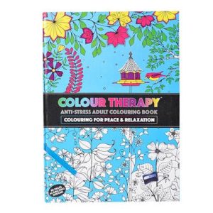 BOOK COLOURING THERAPY A4 HARD COVER 88P