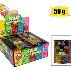 SWEET CANDY DL SOUR FRUIT BOMBS 50g (H)