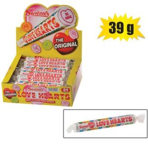 SWEET CANDY DL LOVE HEARTS LARGE 39G (T)