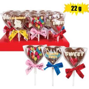 SWEET CHOC RP LOLLIGRAMS 22g (T)